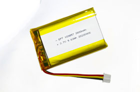 3.7V 10385 2600mAh 颈部按摩仪聚合物锂电池